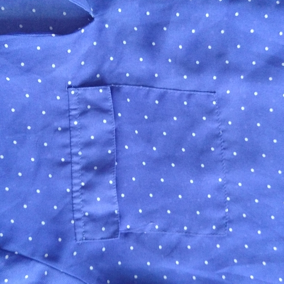 Gap purple polka dotted blouse size Large - Picture 7 of 10